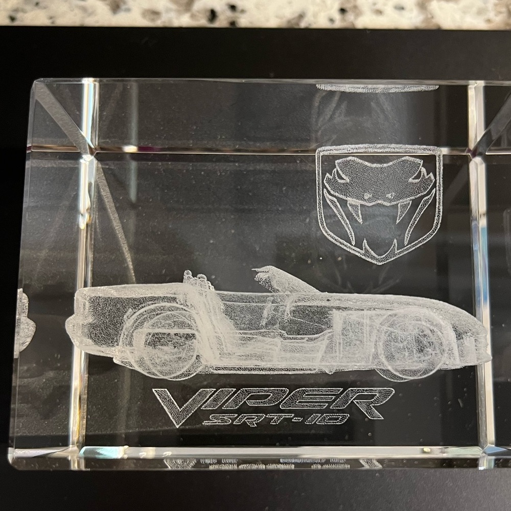Viper SRT-10 Leaded Crystal engraved Dodge Viper